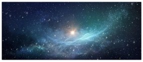 Obraz - Hviezdy a hmlovina (120x50 cm)