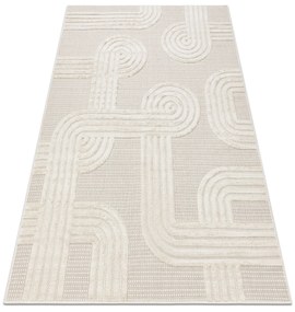 Koberec SANTO  SIZAL 1001 Geometrický, biely