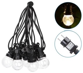 Aigostar - LED Vonkajšia dekoračná reťaz 10xLED/8m IP44 teplá biela