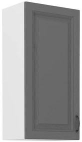 Kuchynská skrinka Stilo dustgrey/biely 45g/90 1f
