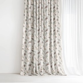 Goldea vianočný záves valencia - vôňa ihličia 240x135 cm