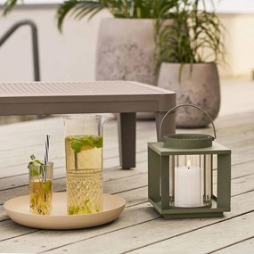 Kovový/sklenený lampáš (výška 20,5 cm) Lohals – House Nordic