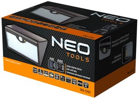LED solárne svetlo so senzorom a ovládačom 900lm NEO | 99-091