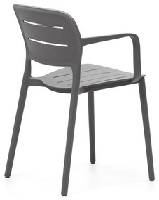 Sivá plastová záhradná stolička Morella – Kave Home
