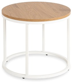 PROXIMA.store - Dizajnový konferenčný stolík CONNY FARBA: biely mramor, FARBA NÔH: čierna