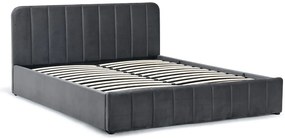 Posteľ AVENA 160 tm. šedá