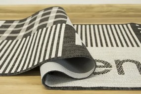 Protišmykový kuchynský koberec / behúň Flex 19053/08 tmavosivý