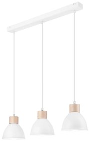 Luster na lanku NICO 3xE27/60W/230V biela