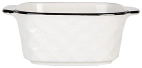 Keramická hranatá miska s uškami Mibbo - 15*12*5 cm