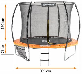 Záhradná trampolína 305cm | PM-TRP-10J