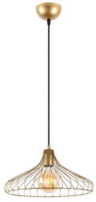 Závesné svietidlo v zlatej farbe s kovovým tienidlom ø 36 cm Depay – Opviq lights