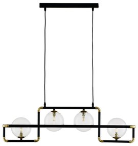 Jupiter 1982 - Luster na lanku ZAFRA 4xG9/10W/230V čierna