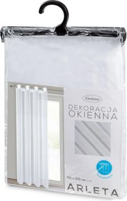 ZÁCLONA NA KRÚŽKOCH ARLETA 135X270 CM BIELA