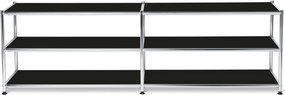 Otvorená kovová nízka skrinka »CN3«, čierna