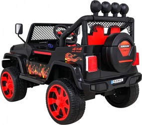 Ramiz Terénne auto Raptor Drifter Flames + diaľkové ovládanie + pohon 4x4 + úložný priestor + pomalý štart + MP3 LED