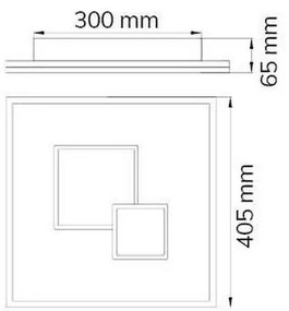 Wofi 11247 - LED Stmievateľné stropné svietidlo NADRA LED/27W/230V