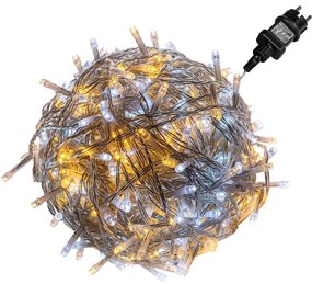 VOLTRONIC Vianočná reťaz  60m, 600 LED, transparentný kábel