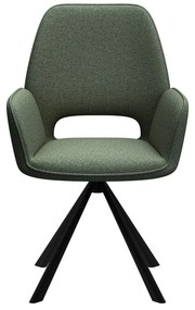 Tmavozelená jedálenská stolička s podrúčkami Graham – Actona