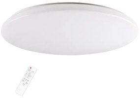 PLX Prisadené stropné LED osvetlenie PENY, 80W, teplá-studená biela, 99cm, okrúhle, biele