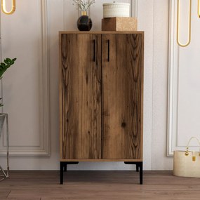 Skrinka na topánky Prag Walnut