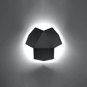 Sollux Lighting Nástenné svietidlo TRE čierne