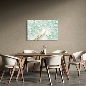 Obraz - Zlatý kvitnúci strom (90x60 cm)