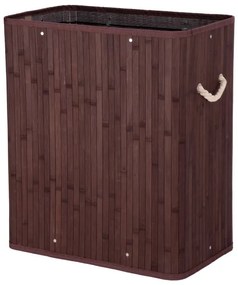 Kôš na bielizeň 100 l bambusový hnedý