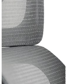 Kancelárska ergonomická stolička GRANT — sieť, látka, čierna / sivá