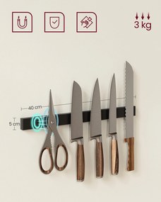 Kuchyňský regál Vasagle Shelfy hnědý/černý