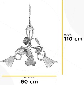 ONLI - Luster na reťazi MARILENA 3xE14/6W/230V