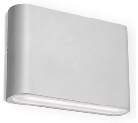 LED2 - LED Vonkajšie nástenné svietidlo FLAT 2xLED/3W/230V IP65 biela