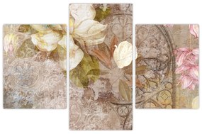 Obraz - Kvetinový ornament (90x60 cm)
