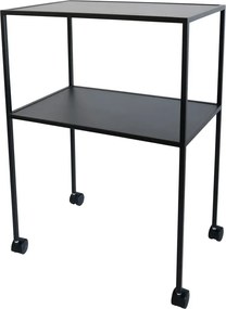 Kovový servírovací stolík na kolieskach 40x60 cm Trolly – Spinder Design