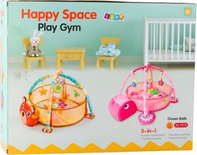 LEAN Hracia podložka 3v1 Levík - oranžová