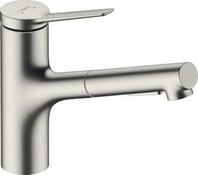 Hansgrohe Zesis M33 drezová batéria s vyťahovacou spŕškou, 2 prúdy nerez 74 821 800