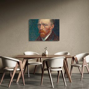 Sklenený obraz -  Vincent van Gogh, Self-Portrait, reprodukcia (70x50 cm)