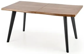 Jedálenský stôl Dickson 120 cm, prírodné drevo / čierna
