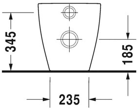 Duravit ME by Starck - stojace WC 37x60 cm s HygieneGlaze, 2169092000