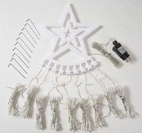 Dekoračné LED osvetlenie VIANOČNÁ HVIEZDA - 3 m - teplá biela