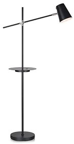 Markslöjd 107307 - Stojacia lampa s USB LINEAR 1xE14/40W/230V