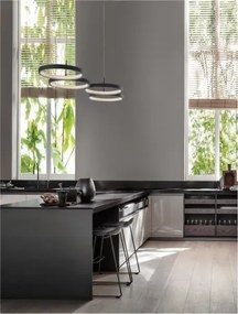 LED luster Magnus 84 čierne