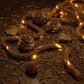 Nexos 75098 Dekoračné laná, 25 LED, teplá biela, 3 ks