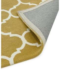 Okrovožltý ručne tkaný vlnený koberec 160x230 cm Albany – Asiatic Carpets