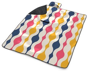 Sablio Plážová deka Farebné krivky: 200x140 cm