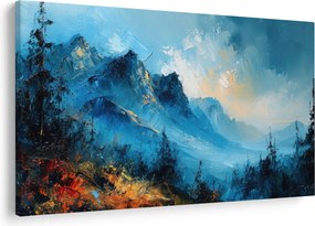 Obraz - Maľba hôr (90x60 cm)