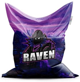 Sablio Sedací vak FORTNITE RAVEN Steampunk mesto - 200x140 cm