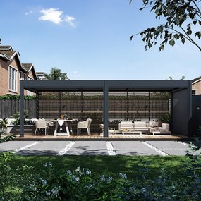 Bioklimatická pergola INTRO DUO 8x4m, hliník, voľne stojaca