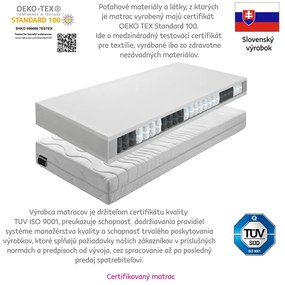 Tempo Kondela Matrac, pružinový, 140x200, BE TEXEL ALERGIK NEW