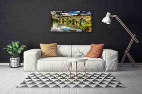 Obraz Canvas Most rieka architektúra 125x50 cm