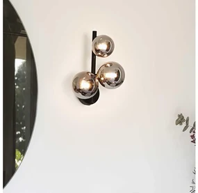 Ideal Lux - LED Nástenné svietidlo PERLAGE 3xG9/3W/230V čierna/dymová ID271439